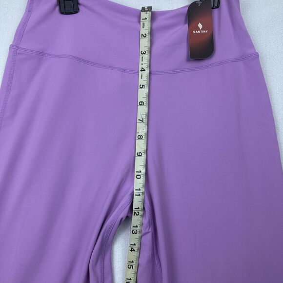Santiny Wide Leg Pants Lavender Size S 32 12x30‎ High Rise Yoga Lounge Stretch - Picture 4 of 8